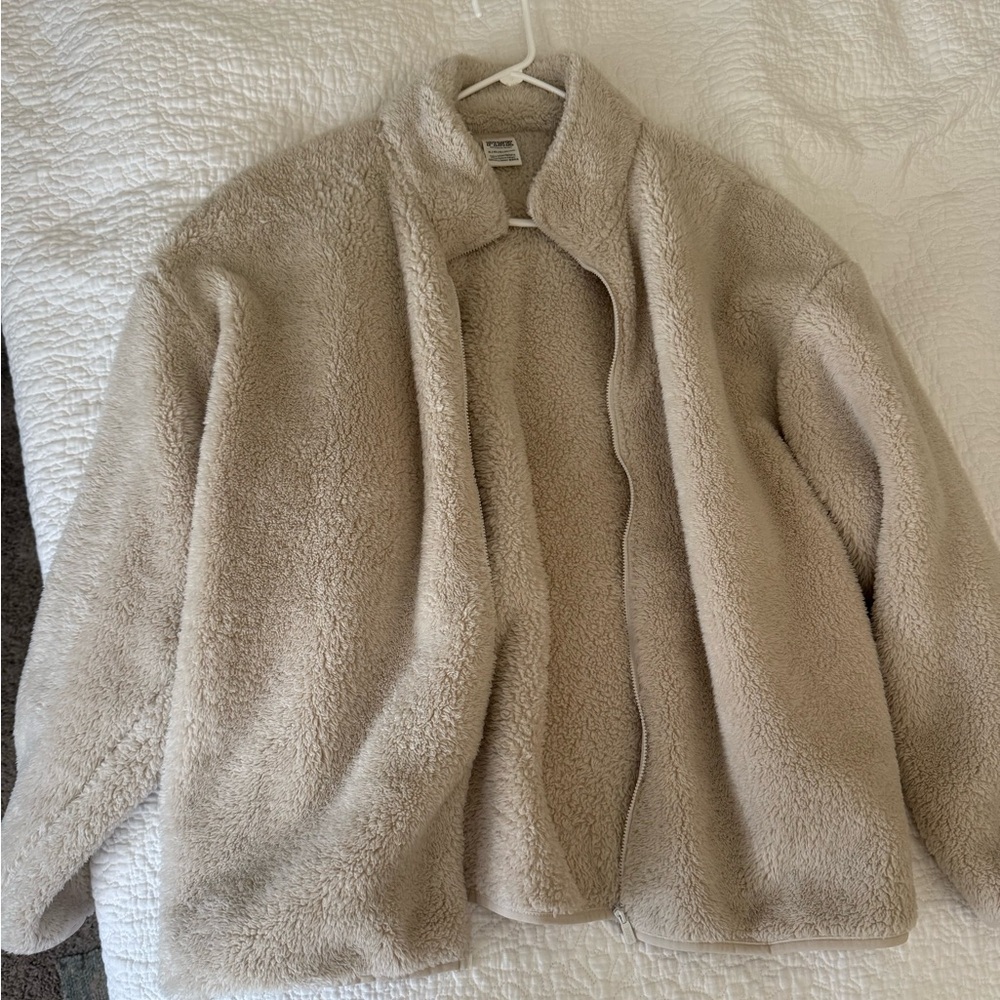 Victoria's Secret PINK Sherpa Fleece Full Zip Jacket